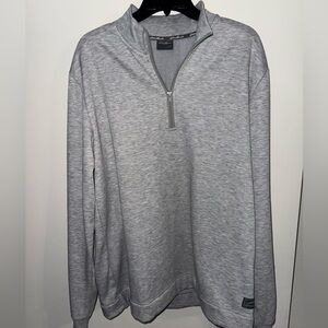 Men's Gray Eddie Bauer Quarter-Zip Sweater